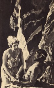 Gaea löste die Ketten ihres Sohnes Saturn (Zeit)